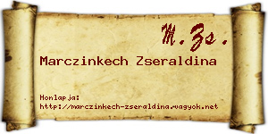 Marczinkech Zseraldina névjegykártya